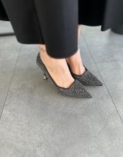 varella sivri burun komple taş detay kadın stiletto siyah