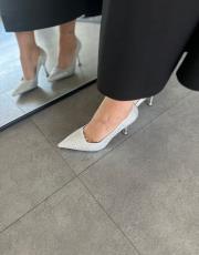 varella sivri burun komple taş detay kadın stiletto gümüş