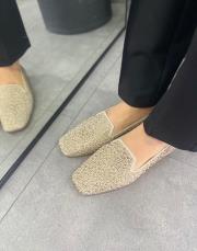 gabby küt burun komple taş detay kadın triko babet bej