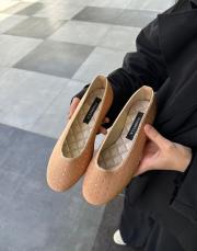 wen oval burun taşlı kadın babet nude