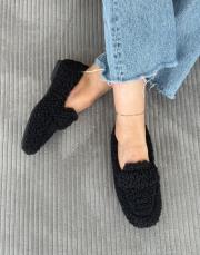 manilas küt burun komple tüylü kadın ev babeti siyah 2