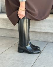 lena küt burun kadın çizme siyah 2