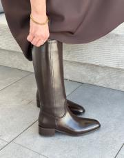 lena küt burun kadın çizme acı kahve 2